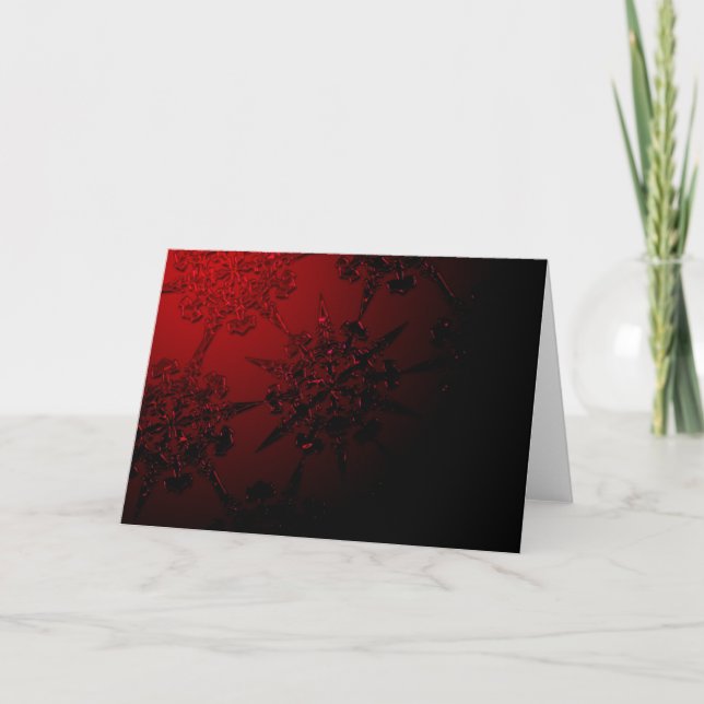 Tarjeta Festiva Ornamento rojo (Anverso)