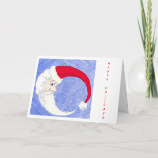 Tarjeta Festiva ornamento santa