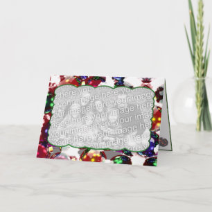 Tarjeta Festiva Ornamentos congelados (fotograma)