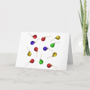 Tarjeta Festiva Ornamentos de la bola