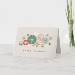 Tarjeta Festiva Ornamentos de vacaciones y estrellas