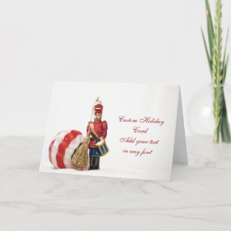 Tarjeta Festiva Ornamentos dobles en blanco