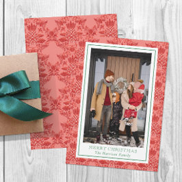 Tarjeta Festiva Ornamentos navideños festivos Fotografía de piñas