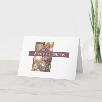 Tarjeta Festiva Ornamentos pasteles