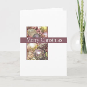 Tarjeta Festiva Ornamentos pasteles