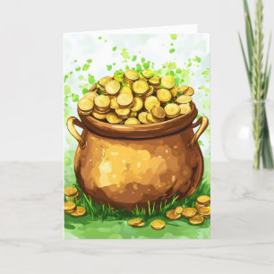 Tarjeta Festiva Oro, buena suerte