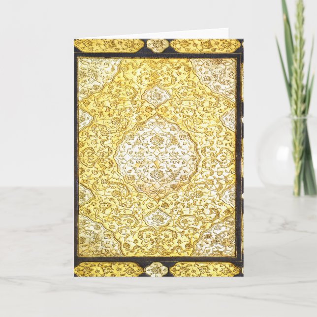 Tarjeta Festiva Oro sagrado de otoño (Anverso)