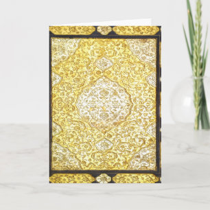 Tarjeta Festiva Oro sagrado de otoño