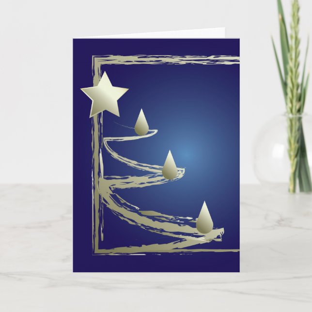 Tarjeta Festiva oro y zafiro (Anverso)