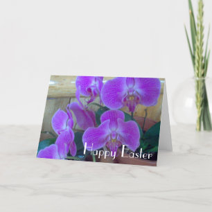 Tarjeta Festiva Orquídea para Pascua