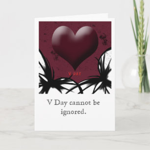 Tarjeta Festiva Oscuridad del día de San Valentín
