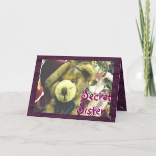 Tarjeta Festiva Oso de Navidades de Victoria - personalizar