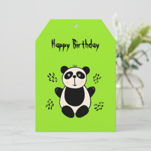 Tarjeta Festiva Oso de panda