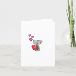 Tarjeta Festiva Oso Koala Amor
