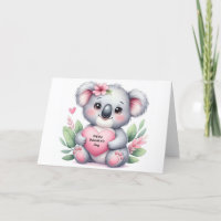 Oso Koala del Día de San Valentín