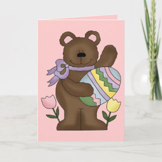 Tarjeta Festiva Oso pascua