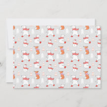 Oso Polar Lindo Zorro Muñeco de Nieve Patrón