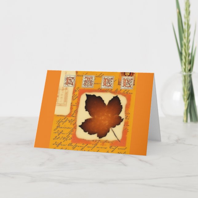 TARJETA FESTIVA OTOÑO (Anverso)