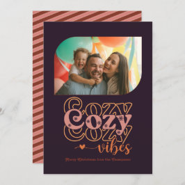 Tarjeta Festiva Otoño Resplandor Vibraciones Acogedoras Solo Foto 