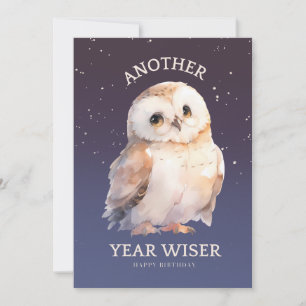 TARJETA FESTIVA OTRO AÑO WISER CUTE OWL