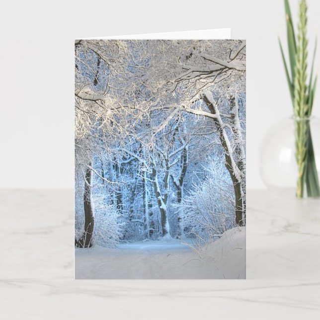 Tarjeta Festiva otro invierno encantado (Anverso)