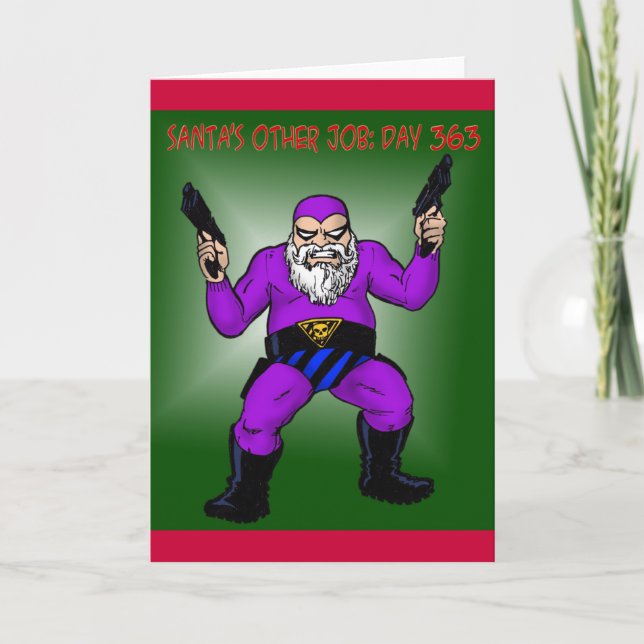 Tarjeta Festiva otro trabajo de santa: día 363 (Anverso)
