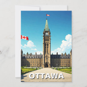 Tarjeta Festiva Ottawa Canada Travel