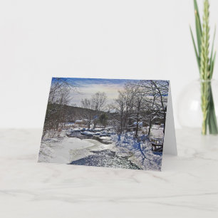 Tarjeta Festiva Otter Brook Winter Scene