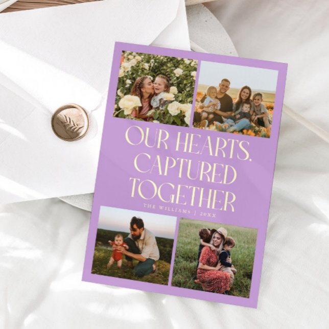 Tarjeta Festiva Our Hearts Lemon Wisteria Photo Valentines Day  (Subido por el creador)