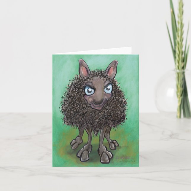 Tarjeta Festiva Oveja negra (Anverso)