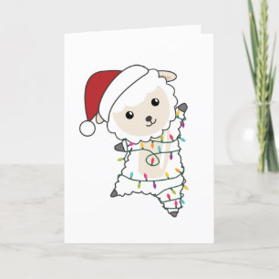 Tarjeta Festiva Ovejas Navidades Ovejas Animales De Invierno Ropa 