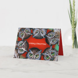 Tarjeta Festiva OWL SE ENFRENTA A NAVIDADES por Slipperywindow