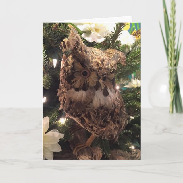 TARJETA FESTIVA "OWL SIEMPRE TE QUIERE" NAVIDADES BIEN (Anverso)