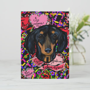 TARJETA FESTIVA PACHÓN DACHSHUND