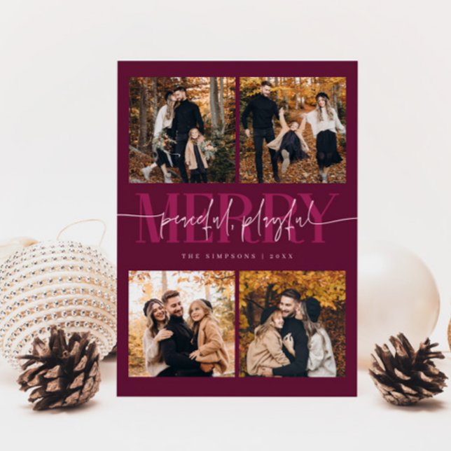 Tarjeta Festiva Pacíficos y dramáticos Navidades de Merry Cranberr (Subido por el creador)