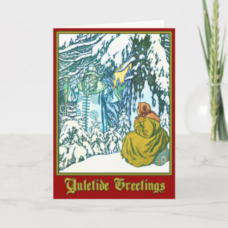 Tarjeta Festiva Padre Frost - Saludos de Yuletide