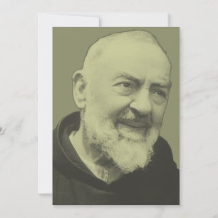 Tarjeta Festiva Padre Pio de Pietrelcina 