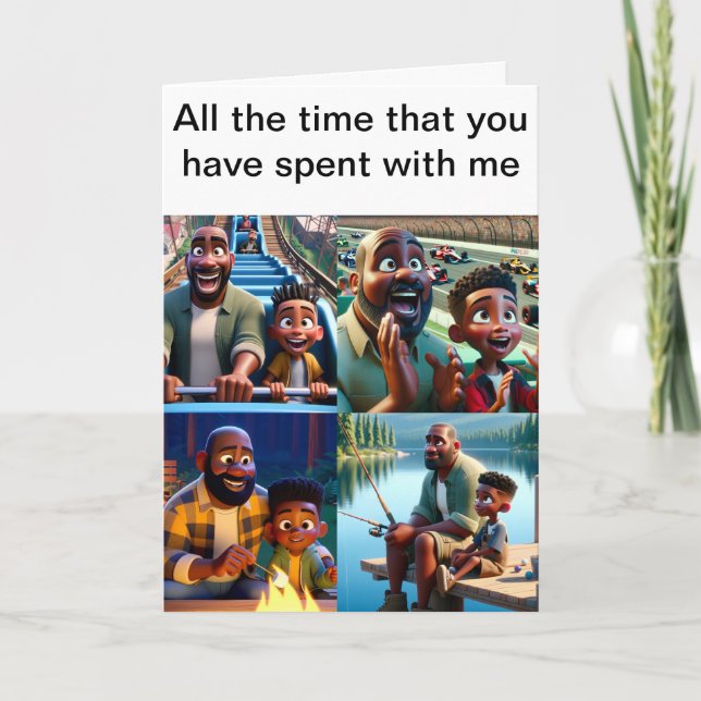 Tarjeta Festiva Padre y amigo (Anverso)