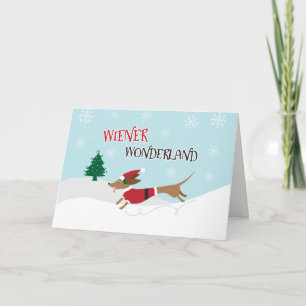 Tarjeta Festiva País de las maravillas de la salchicha de
