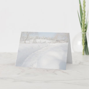 Tarjeta Festiva País de las maravillas del invierno