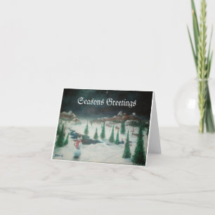Tarjeta Festiva País de las maravillas del invierno