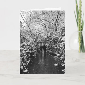 Tarjeta Festiva País de las maravillas del invierno de NYC
