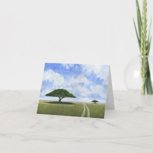 Tarjeta Festiva Paisaje africano