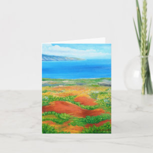 Tarjeta Festiva Paisaje de Lanai de la isla de Hawaii