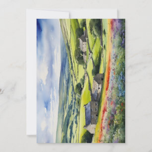 Tarjeta Festiva Paisaje en Yorkshire Meadowsong