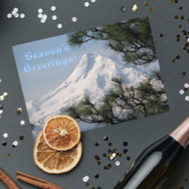 Tarjeta Festiva Paisaje escénico del Monte Hood