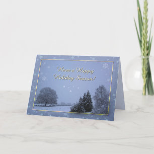 Tarjeta Festiva Paisaje invernal