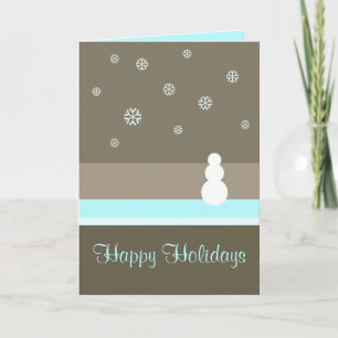 Tarjeta Festiva Paisaje Invernal
