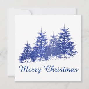 Tarjeta Festiva Paisaje invernal
