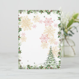 Tarjeta Festiva Paisaje Invernal Mágico